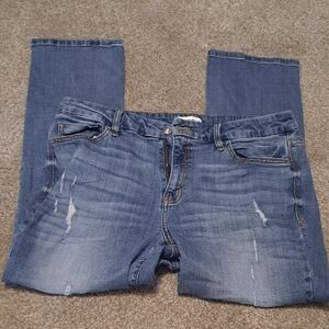 Stylish Distressed Blue Jeans for Women